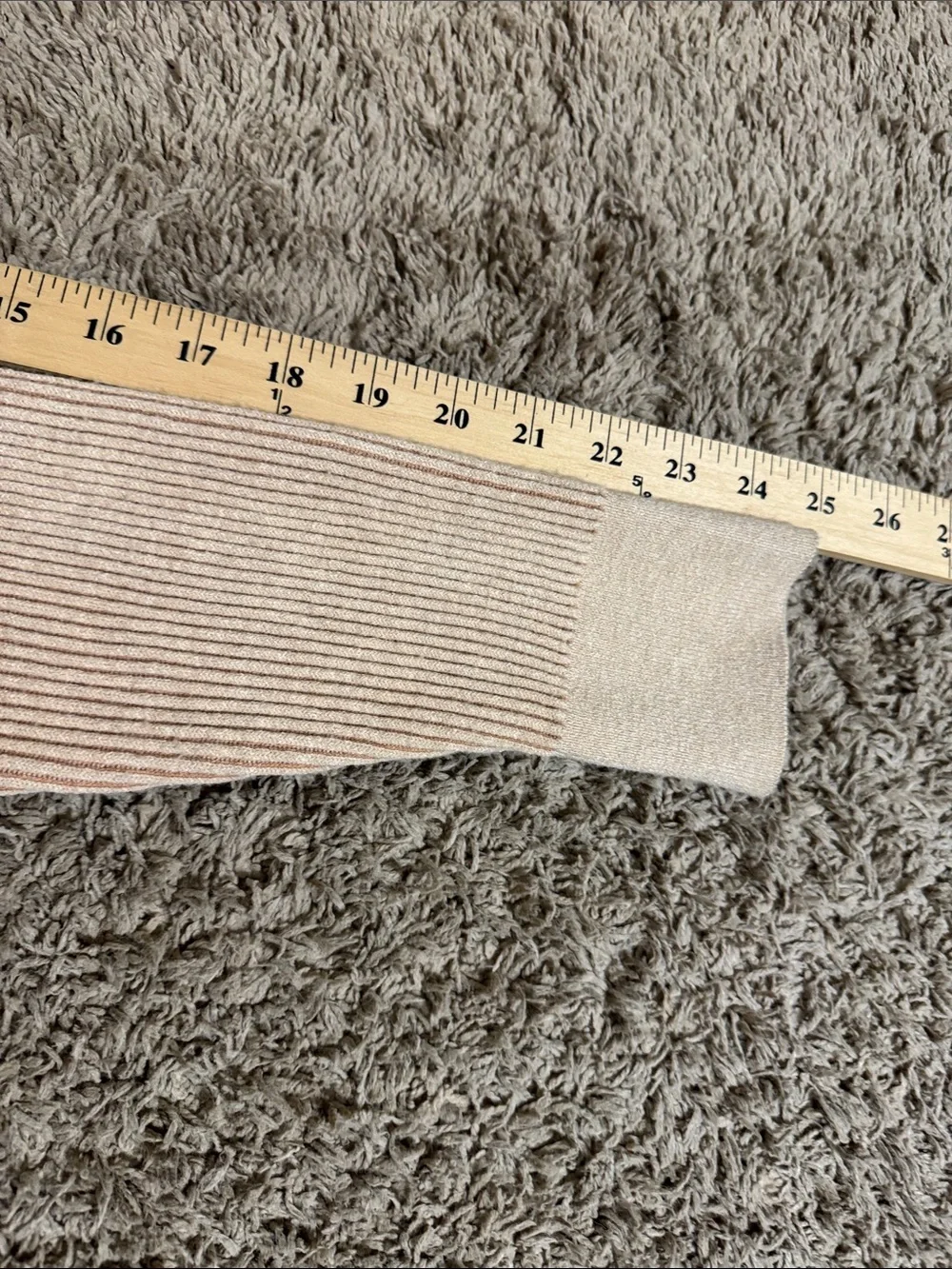 J. Crew Ribbed Scoop-Neck Button Front Cropped Sweater Tan size M Casual Capsule